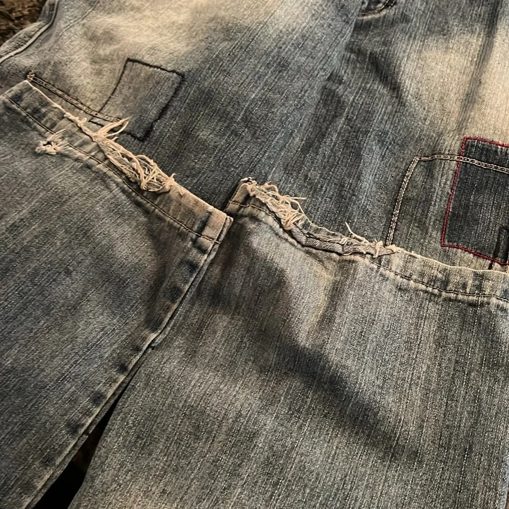 OZOC patchwork baggy jeans 40/33 vintage